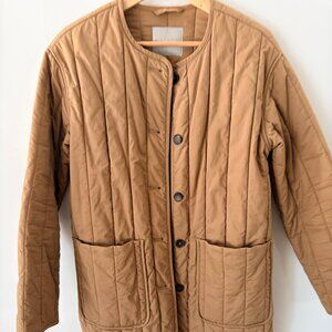 Everlane Cotton Quilted Jacket - Ochre Small